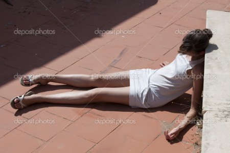 Senseless in the street