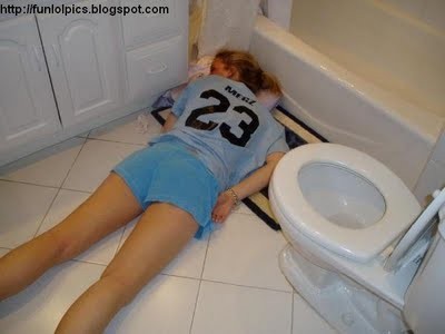 Nice girl in a strange place